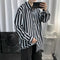 Camisa Manga Larga Bloques de Color Estilo Hong Kong