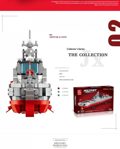 Juego de Construcción Destructor Serie Militar para Niños - Image 8