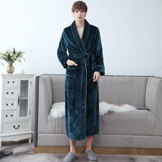 Bata de Franela Abrigada y Alargada para Parejas - Image 7