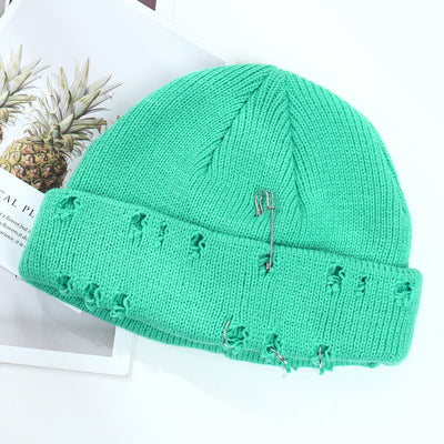 Gorro Tejido Hip Hop con Anillo Decorativo para Hombre y Mujer - Image 18
