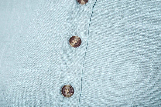 Camisa Casual Hombre Algodón Lino Cuello Mao Manga Larga Estilo Chino Tradicional - Image 6