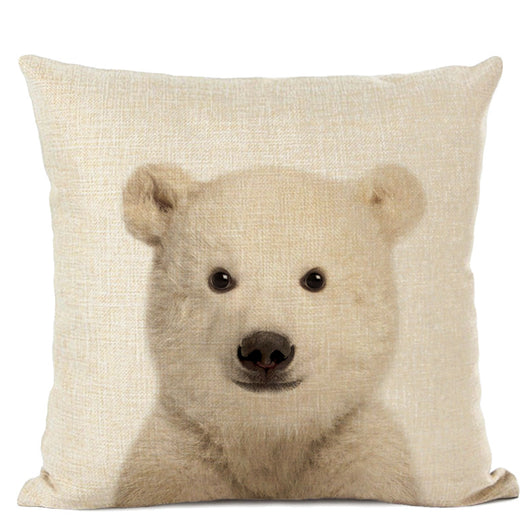 Funda de Almohada Lino con Diseño Animal - Loro y Venado - Image 4
