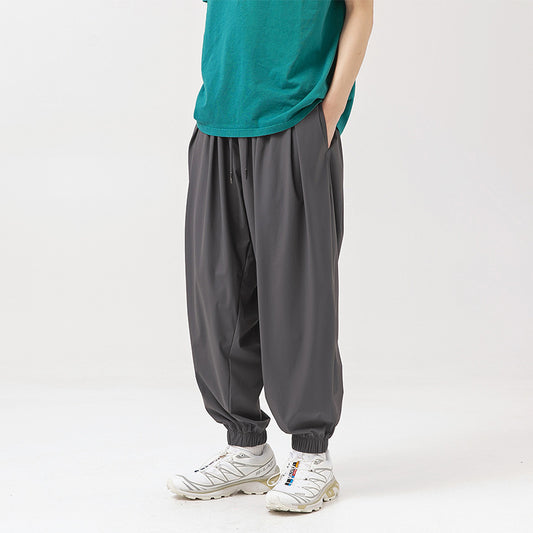 Pantalones Drapeados con Efecto Fresco y Encaje Trendy