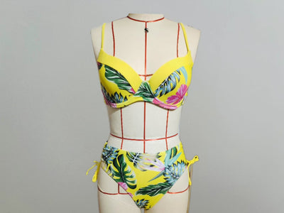 Bikini Estampado con Halter y Tirantes Finos Sexy - Image 19