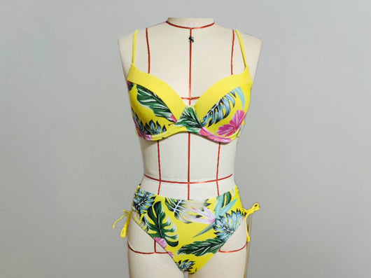 Bikini Estampado con Halter y Tirantes Finos Sexy - Image 19