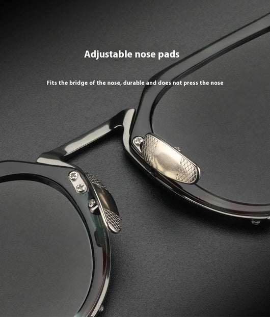 Gafas Retro de Titanio Puro con Montura de Lámina Metálica - Image 14