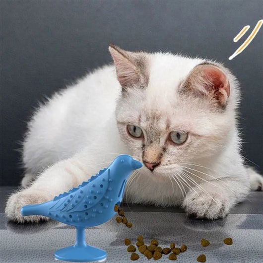 Juguete Interactivo para Gatos con Forma de Pájaro - Dispensador de Premios y Masticable - Image 9