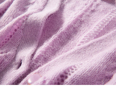 Cardigan V-Neck Multicolor en Mohair para Primavera y Verano - Image 7