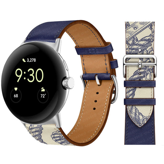 Correa de Cuero PU Bicolor para Google Watch - Estilo y Durabilidad
