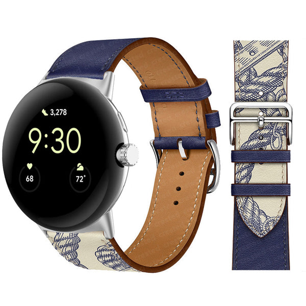 Correa de Cuero PU Bicolor para Google Watch - Estilo y Durabilidad