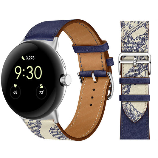 Correa de Cuero PU Bicolor para Google Watch - Estilo y Durabilidad