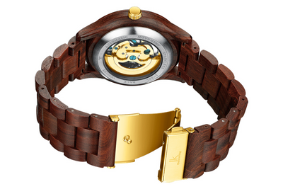 Reloj Mecánico Automático Hueco de Sándalo para Hombre - Image 12