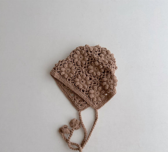 Gorro de Lana con Orejeras y Cordones Transpirables para Niña