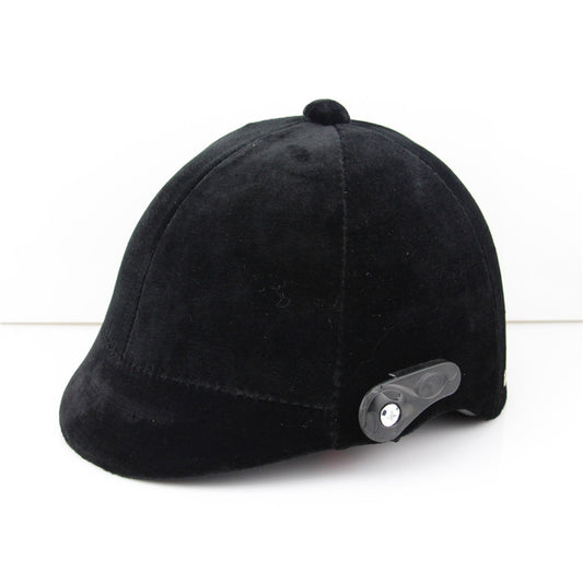 Casco Ecuestre Unisex Ante Negro Premium