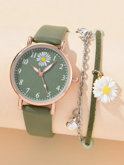Reloj de Cuarzo Versátil para Niñas - Conjunto de Moda Trendy - Image 3