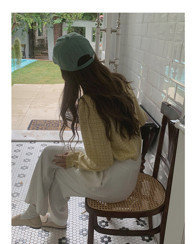 Cardigan Tejido Houndstooth con Cuello Polo para Mujer - Image 19