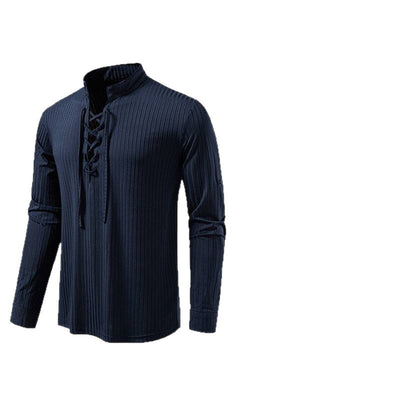 Playera Casual de Manga Larga con Cordón Ajustable para Hombre - Image 5