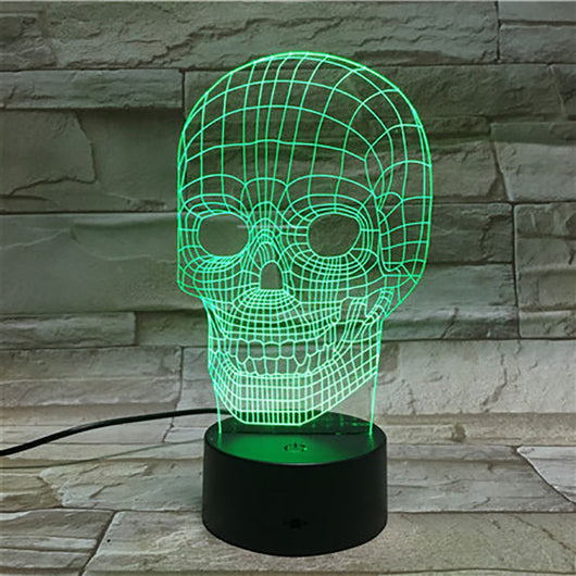 Lámpara Nocturna 3D Calavera Floral - Image 8