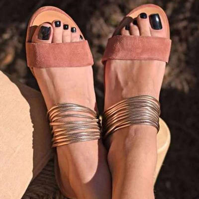 Sandalias Planas Cómodas Talla Grande para Mujer - Image 11