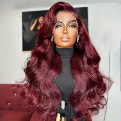 Peluca Frontal de Encaje Ondas Medianas Cabello Largo y Rizado para Mujer - Image 9
