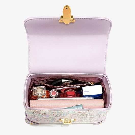 Bolso de Mano de Cuero con Patrón de Serpiente - Image 3