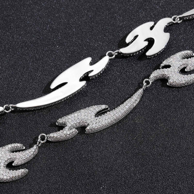 Pulsera Geométrica Golondrina con Micro Diamantes - Accesorio Hip Hop - Image 13