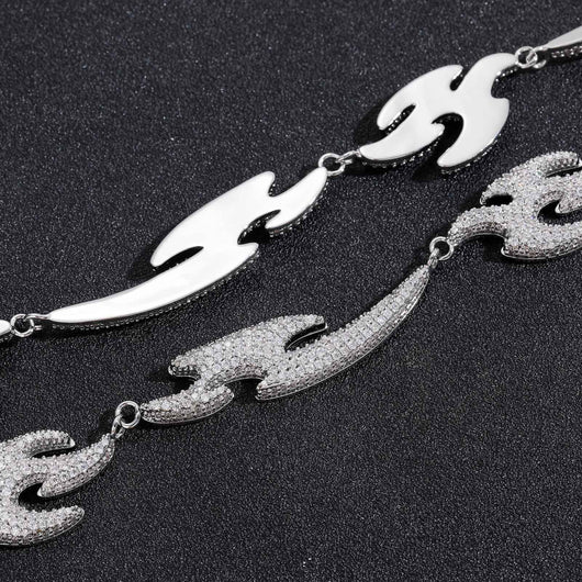 Pulsera Geométrica Golondrina con Micro Diamantes - Accesorio Hip Hop - Image 13
