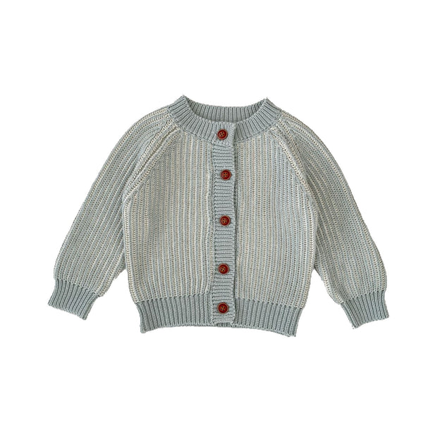 Cardigan Tejido Bicolor para Bebé con Cuello Redondo - Image 5
