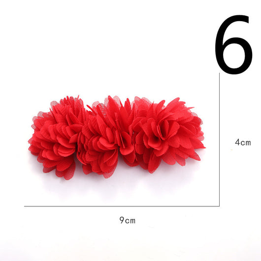 Diadema de Flores de Tela con Base Adhesiva para Hacer a Mano - Image 75