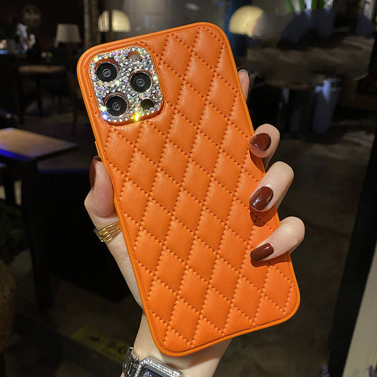 Funda de Cuero para Teléfono con Diseño Entrelazado