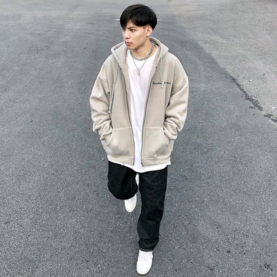Cardigan Polar con Cierre Unisex para Invierno - Comodidad Versátil - Image 9