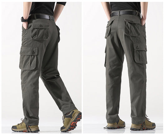 Pantalones Rectos para Hombre con Bolsillos Tridimensionales - Línea Outdoor Primavera - Image 12