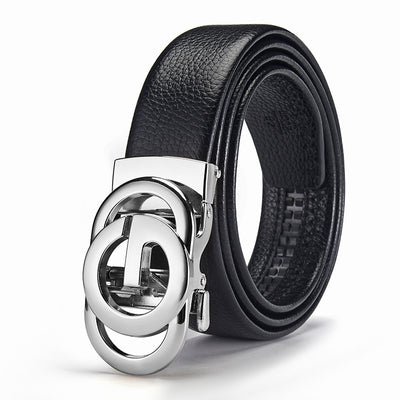 Cinturón de Cuero Genuino para Hombre con Diseño Calado - Image 11