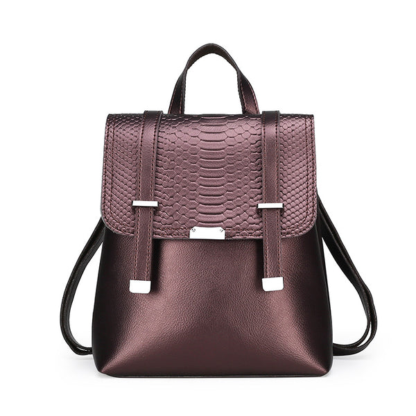 Mochila Casual de Doble Correa para Mujer - Bolsa Multiusos