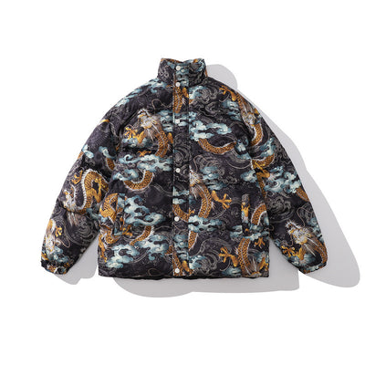 Chaqueta Acolchada Oversize con Bloques de Color - Algodón para Hombre y Mujer - Image 26