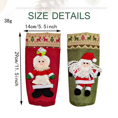 Caja de Vino Navideño con Disfraz Decorativo para Fiestas - Image 4