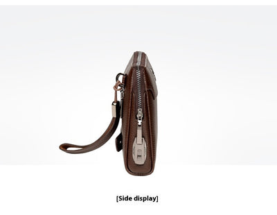 Cartera de Cuero para Hombre con Cierre de Contraseña Anti-robo - Image 15