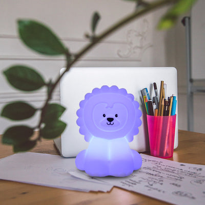 Lámpara Nocturna LED Multicolor con Forma de León - Luz Ambiental Infantil - Image 3