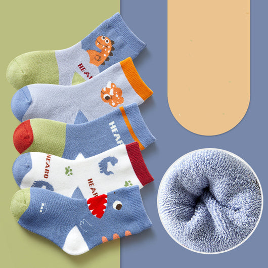 Calcetines Térmicos Infantiles Estampados - Tubo Grueso para Invierno - Image 6