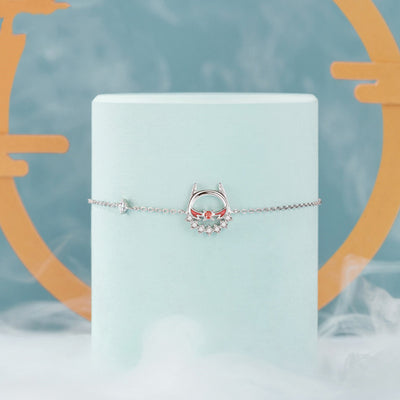 Pulsera de Plata Esterlina para Mujer con Detalles Blancos - Image 7
