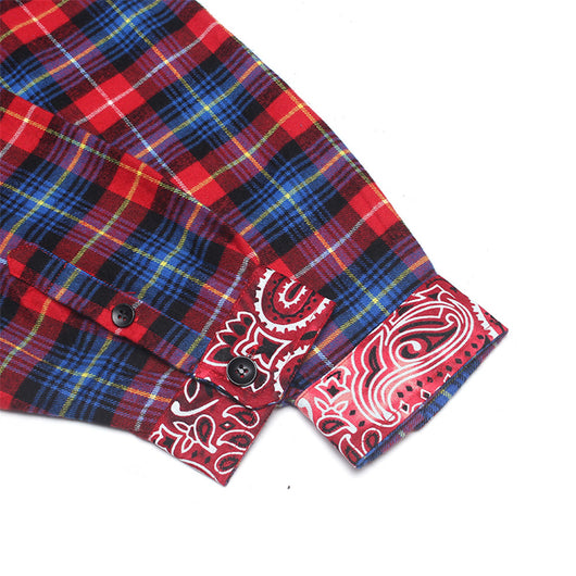 Camisa Manga Larga para Hombre con Aplicación de Flor de Cajuil y Orilla Cruda - Image 22