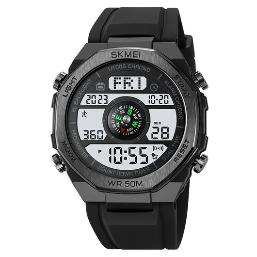 Reloj Deportivo Digital para Hombre con Brújula, Alarma y Luz Nocturna - Image 4
