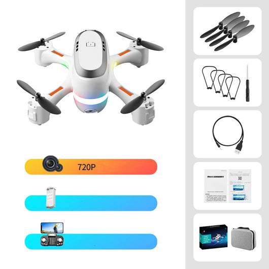 Dron de Fotografía Aérea con LED Degradado y Control Remoto - Image 11