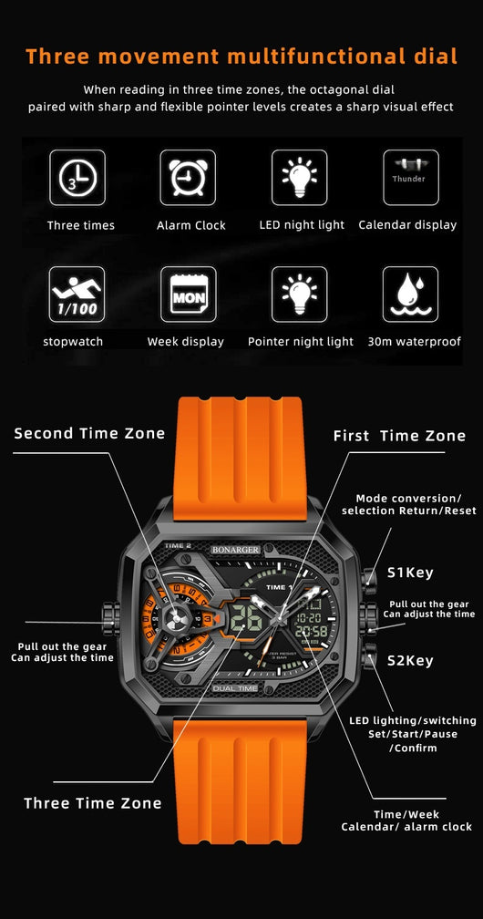 Reloj Deportivo Inteligente Multifuncional con Luz y Resistencia al Agua - Image 14