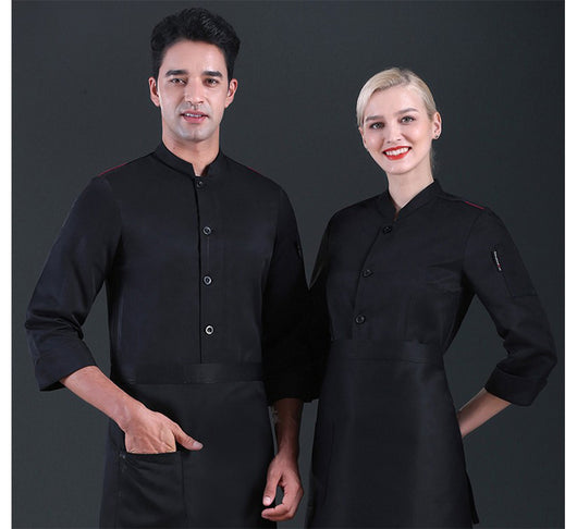 Uniforme Chef Profesional con Mangas de Tres Cuartos - Image 11