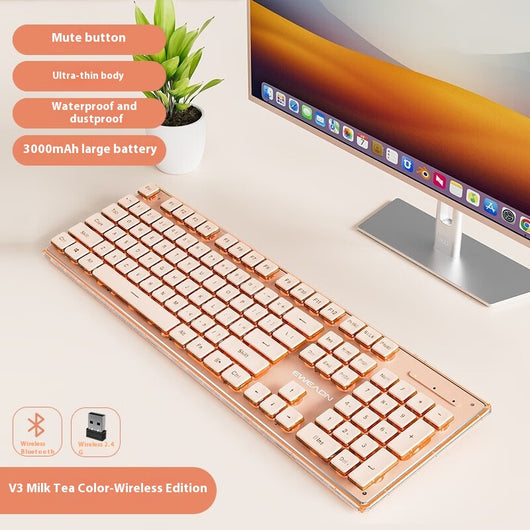 Kit Teclado y Ratón Inalámbrico Mecánico Bluetooth - Diseño Elegante para Oficina - Image 19