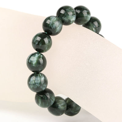 Pulsera de Cristal con Efecto Escamas de Dragón Verde Oscuro - Image 10
