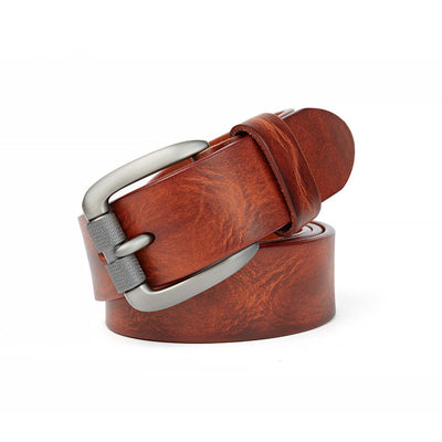 Cinturón de Cuero Curtido al Vegetal para Hombre - Piel Premium con Costuras Reforzadas - Image 6