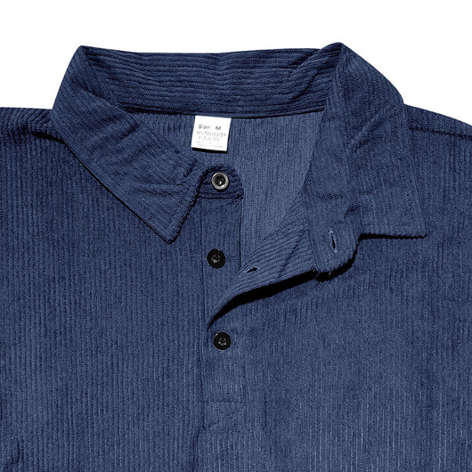 Camiseta Manga Larga de Pana para Hombre - Primavera y Otoño - Image 36