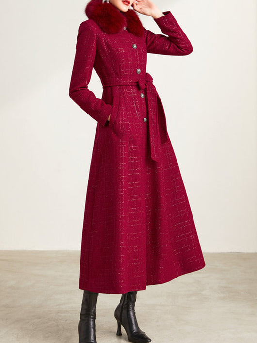 Capa Abrigo Slim Temperamento Femenino Largo Hasta Tobillo - Image 11